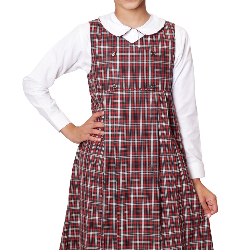 Georgia Uniforms - Girls Pinafore Buttoned Jumper For Grade 1 to 6