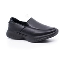 Georgia Uniforms - Black Slip On Sports Shoes Leather Finishing