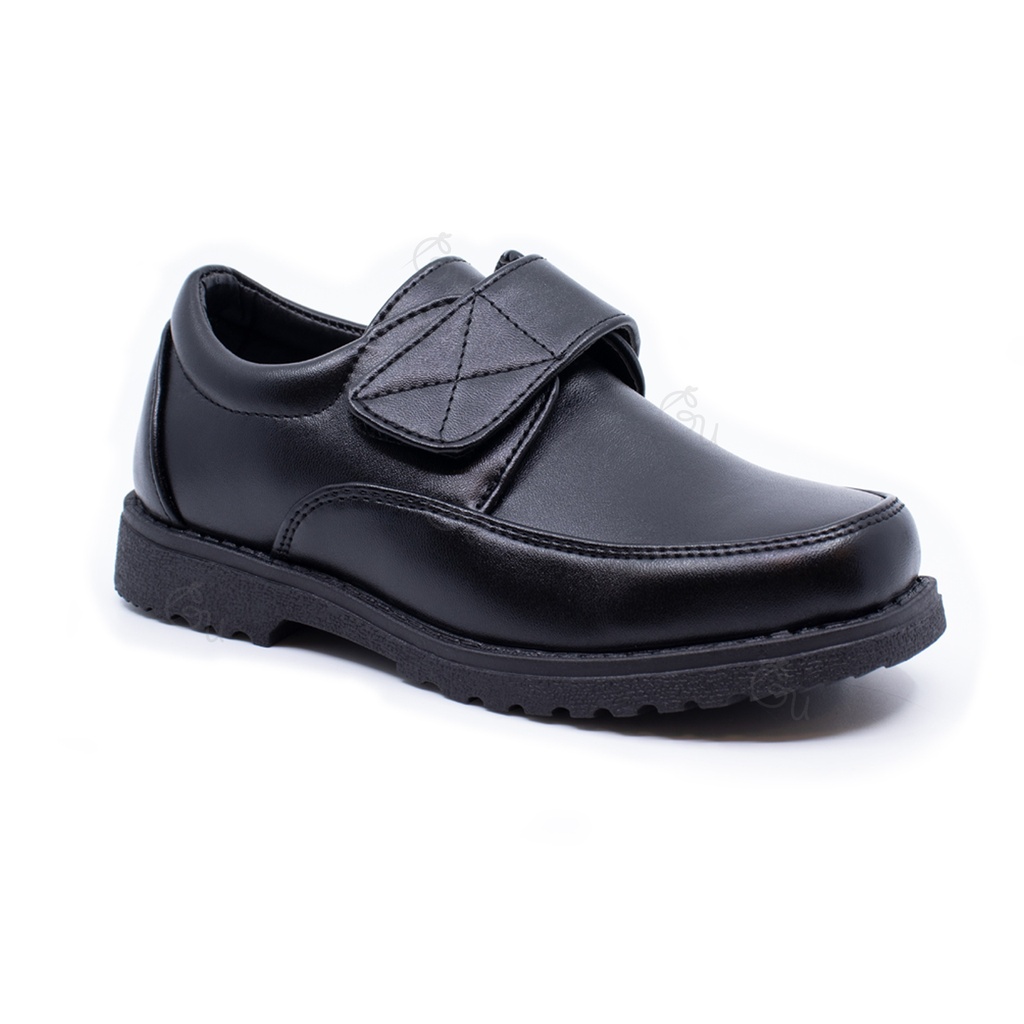Georgia Uniforms - Boys Black Riptape Formal Shoes