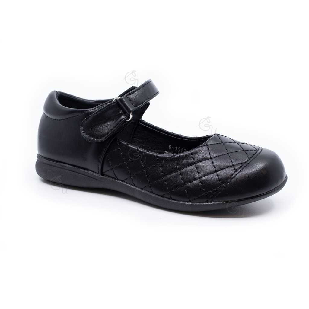 Georgia Uniforms - Girls Riptape Formal Shoes With Pattern