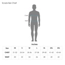 Tailored Scrubs Liquid Repellent Size Chart