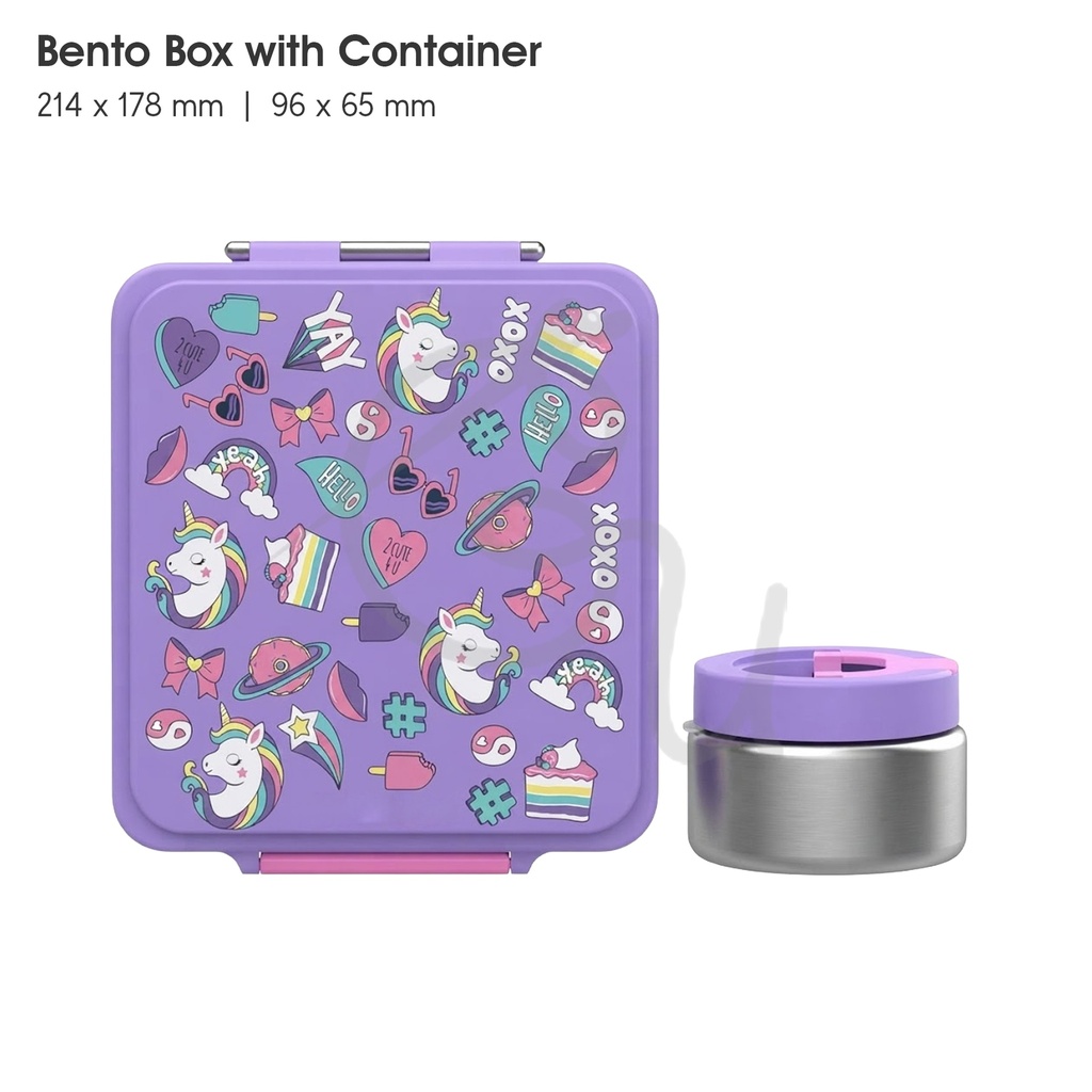 Purple Unicorn Bag Complete Set
