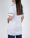 Georgia Uniforms - Round Collar White-Navy