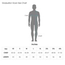 Georgia Uniforms - Graduation Gown Size Chart