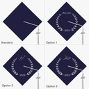 Georgia Uniforms - Classic Graduation Cap Options