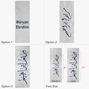 Georgia Uniforms - Classic Graduation Sash Font Style and Size