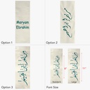 Georgia Uniforms - Kids Classic Graduation Sash Font Style and Size