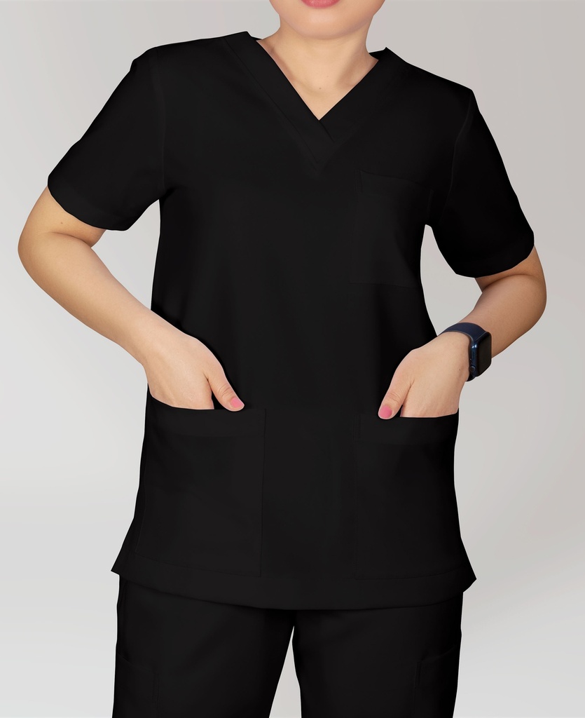 Georgia Uniforms - Black Tailored Scrubs