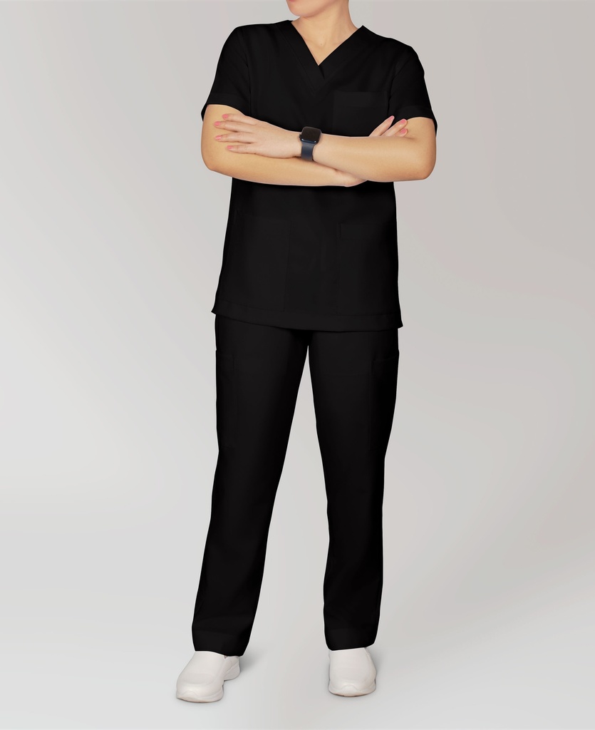 Georgia Uniforms - Black Tailored Scrubs
