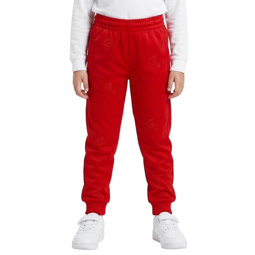 Red Sports Tricot Joggers For Grade 1 To 6
