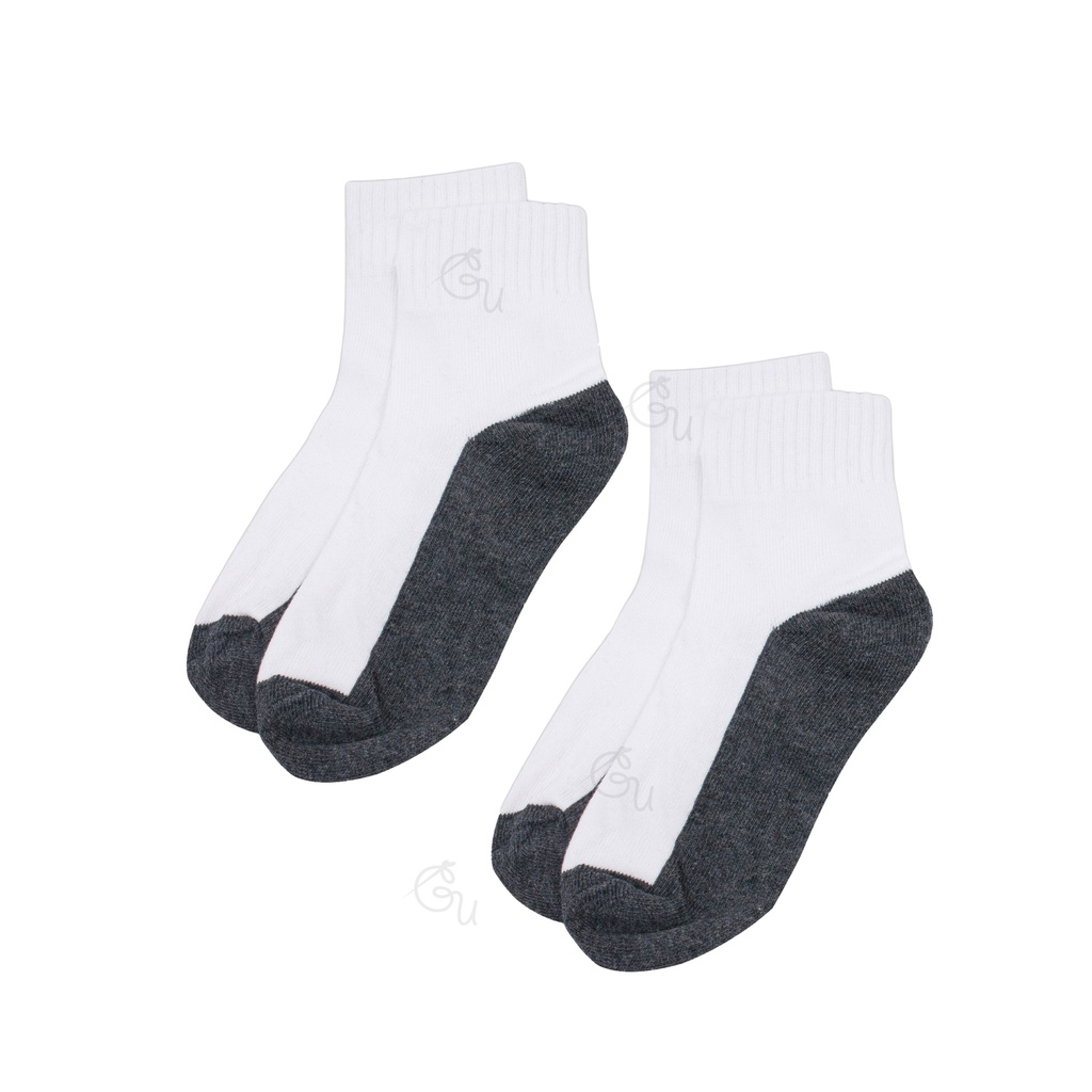White Socks With Grey Bottom