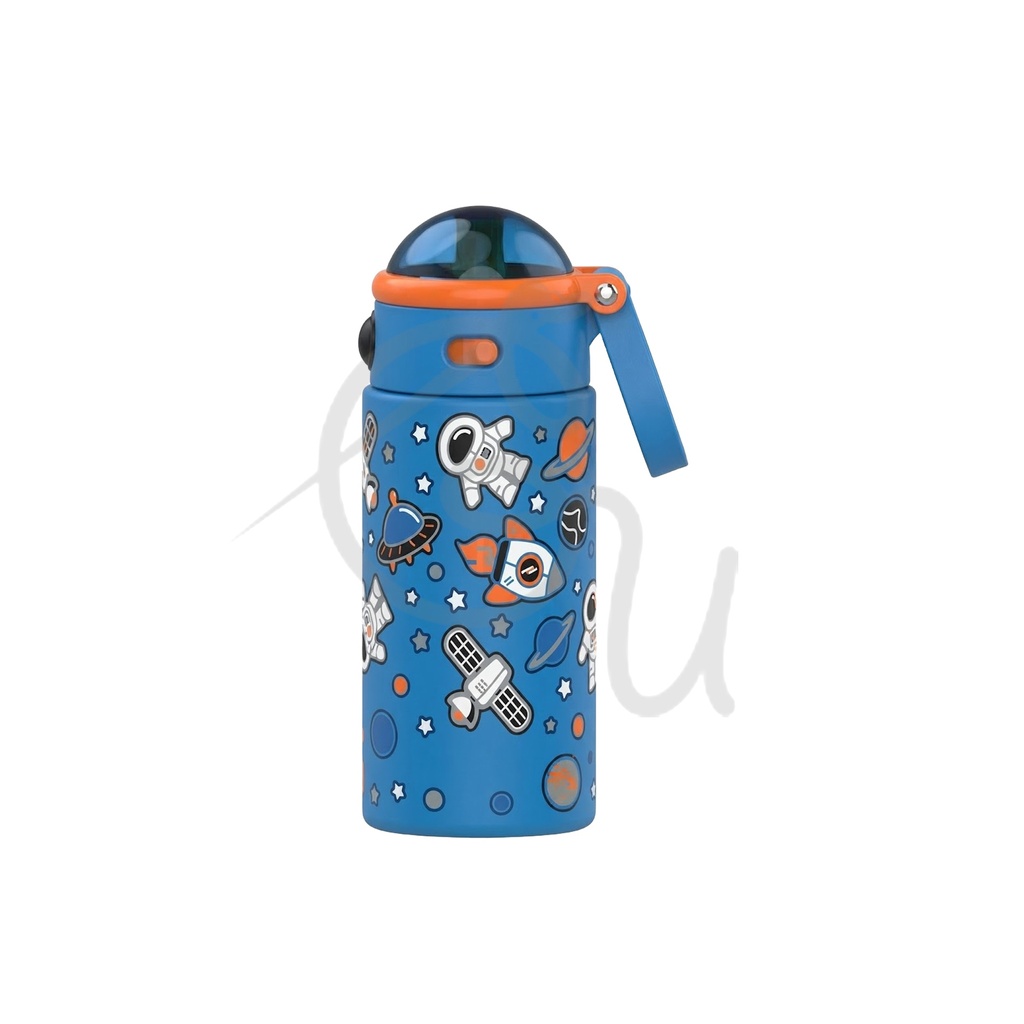 Astronaut Bottle with Straw