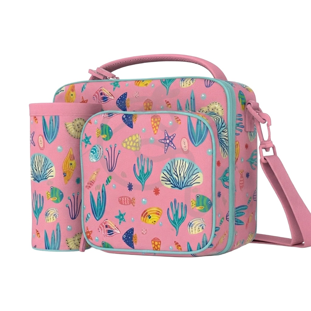 Sea Lunch Bag with Front Pocket