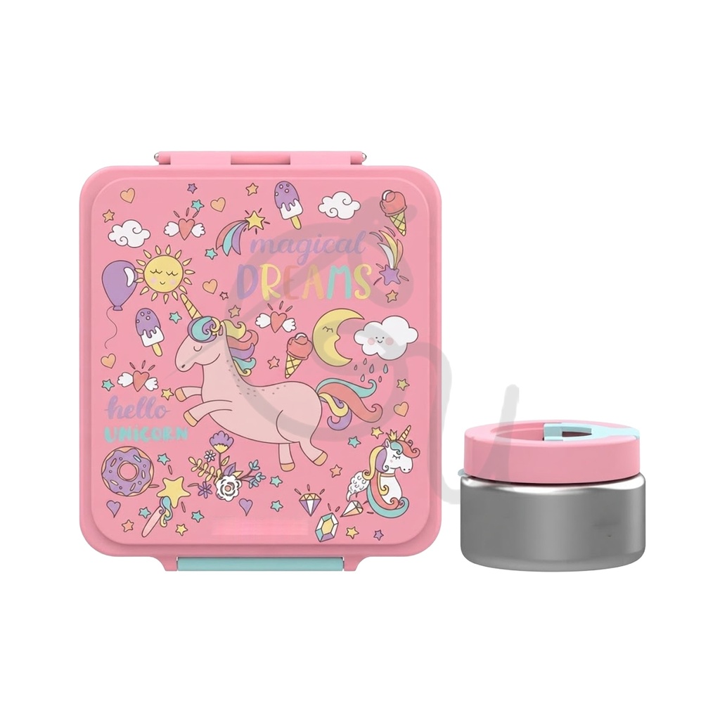 Unicorn Bento Box with Container
