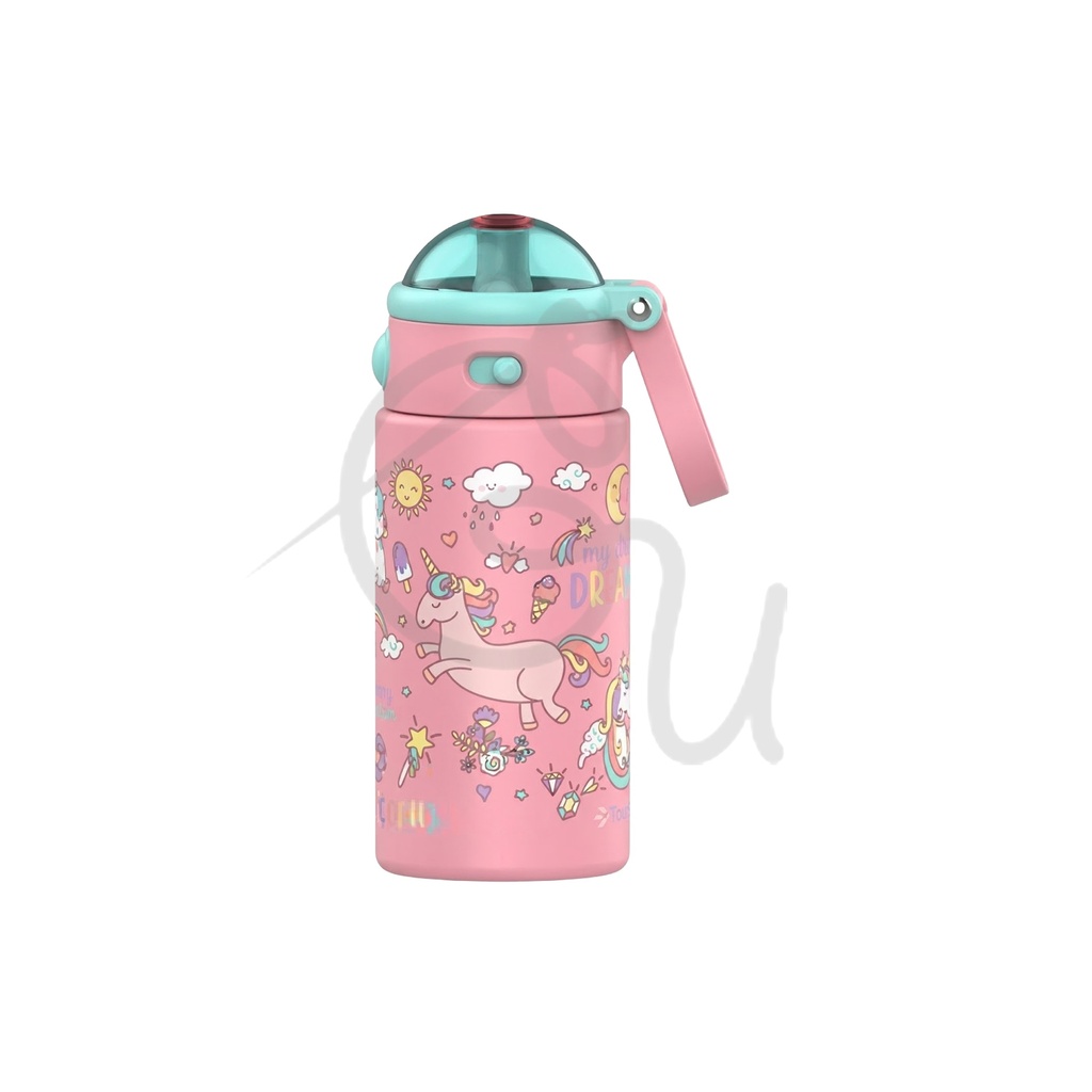 Unicorn Bottle with Straw