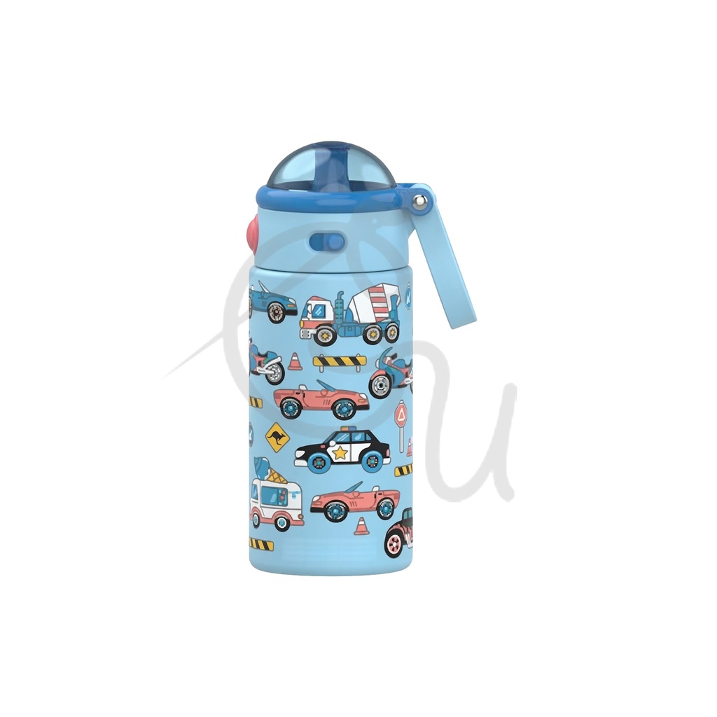 Cars Bottle with Straw