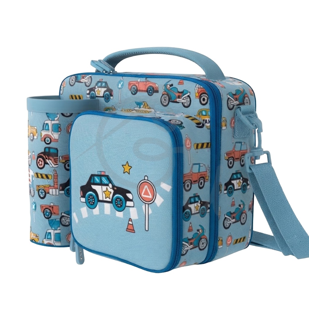 Cars Lunch Bag with Front Pocket