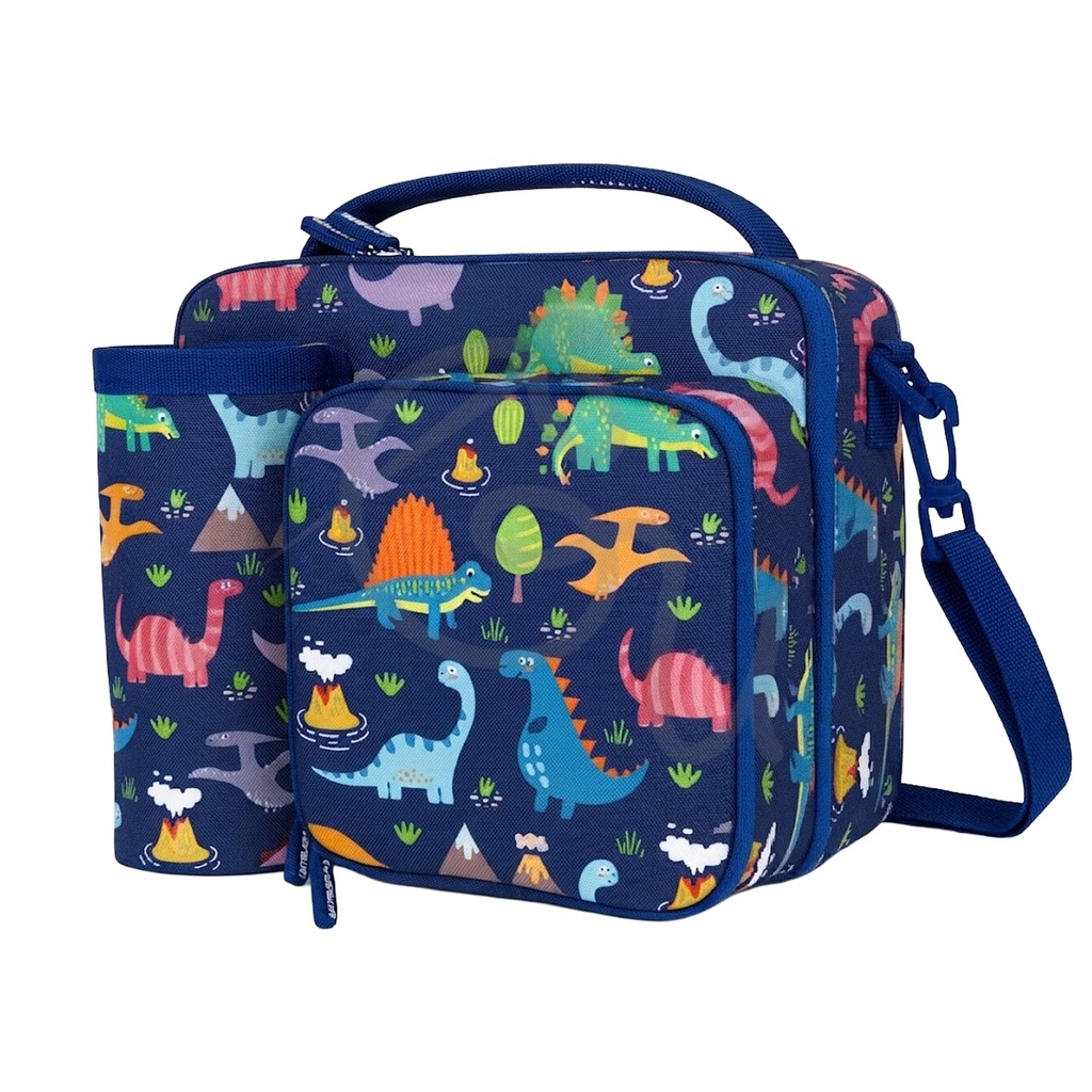 Dinosaur Lunch Bag with Front Pocket