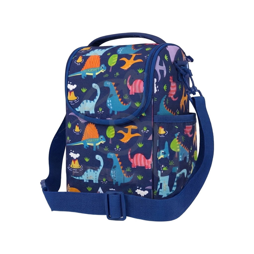 Dinosaur Lunch Bag with Front Pocket
