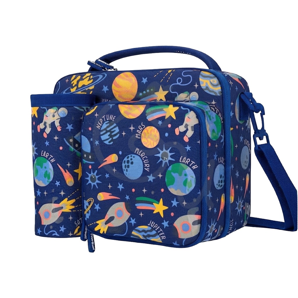 Space Lunch Bag with Front Pocket