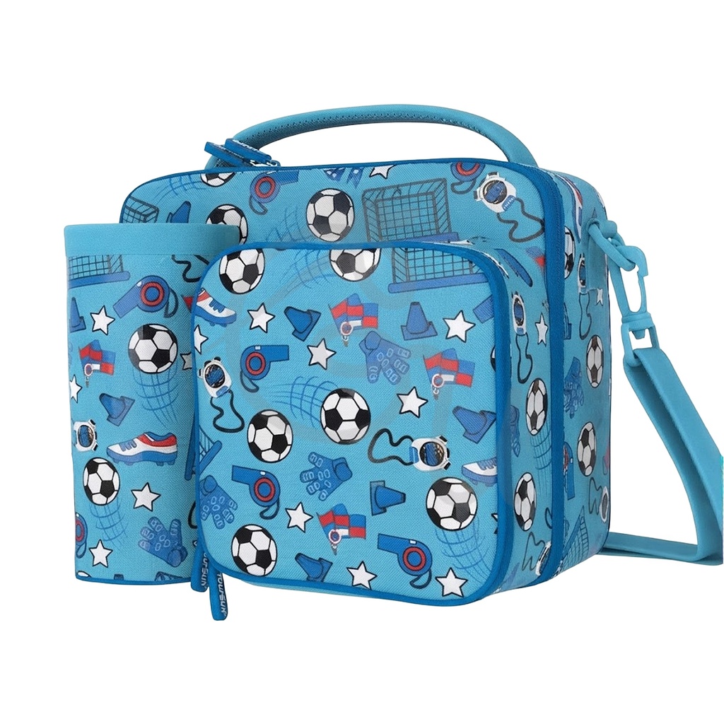 Football Lunch Bag with Front Pocket