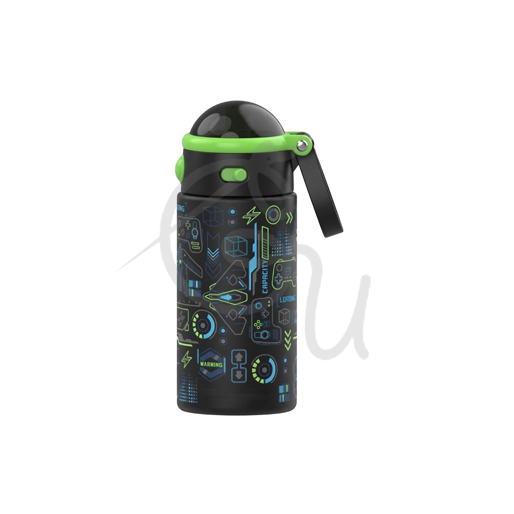 Gaming Bottle with Straw
