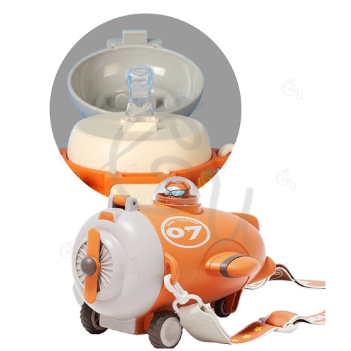 Orange Airplane Bottle