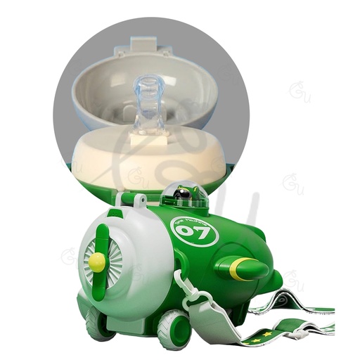 Green Airplane Bottle