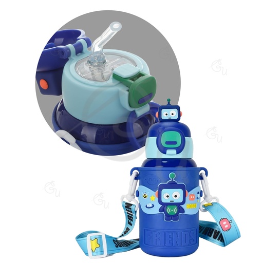 Blue Robot Bottle