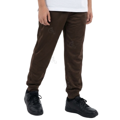 Brown Sports Tricot Joggers For Grade 7 To 9