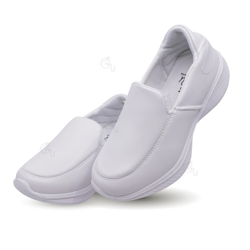 White Slip On Sports Shoes