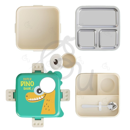Green Dinosaur Bento Box