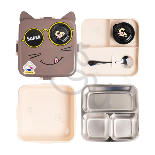 Brown Kitten Bento Box