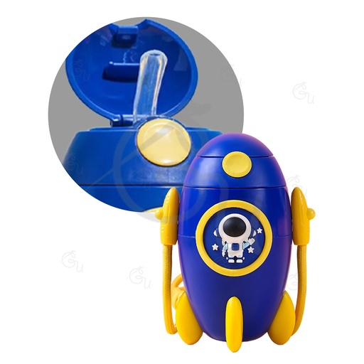 Blue Rocket Bottle