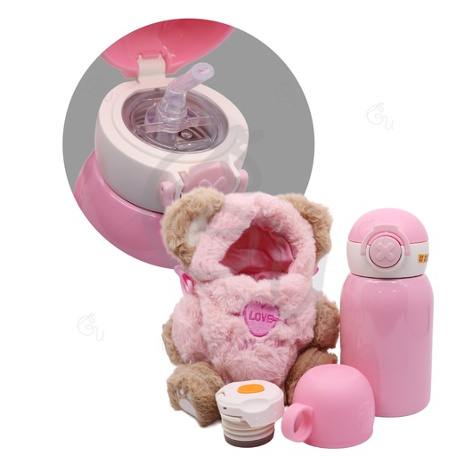 Pink Teddy Bottle
