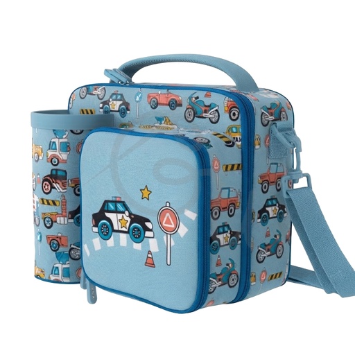 Cars Lunch Bag with Front Pocket