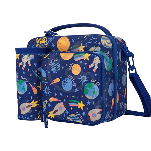 Space Lunch Bag with Front Pocket