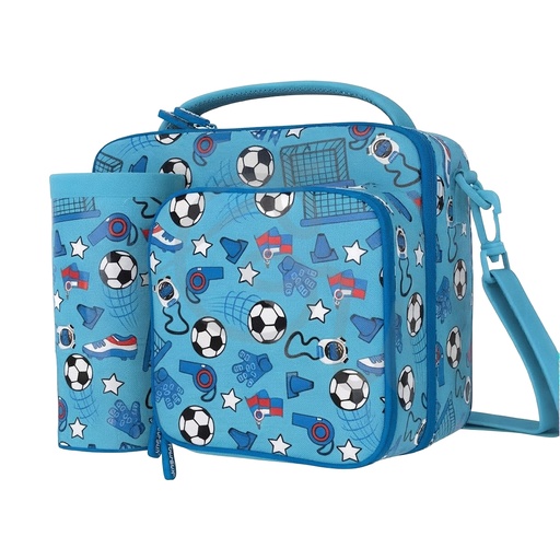 Football Lunch Bag with Front Pocket
